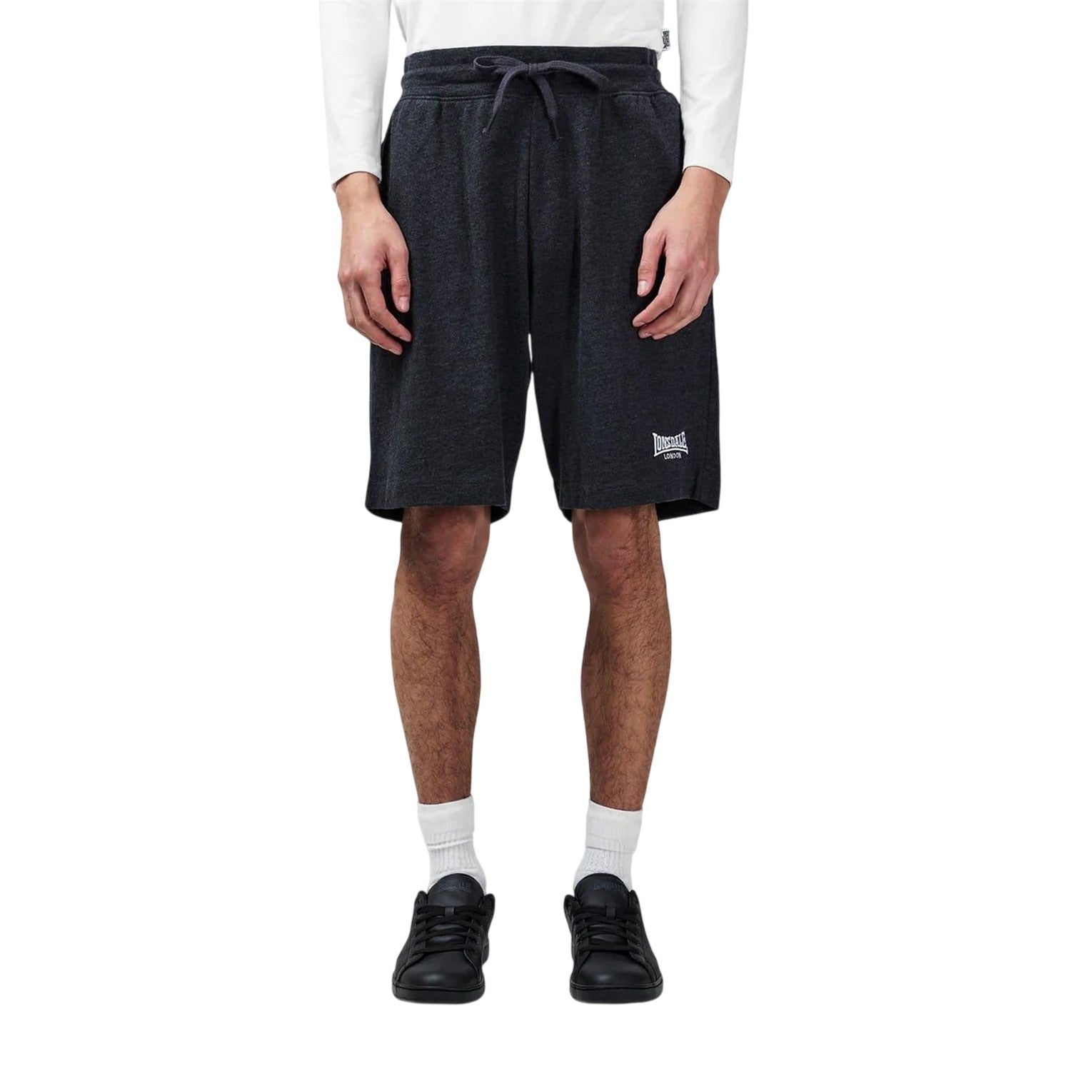 Charcoal Marl Marl - Lifestyle - Lonsdale Mens Jersey Lounge Shorts