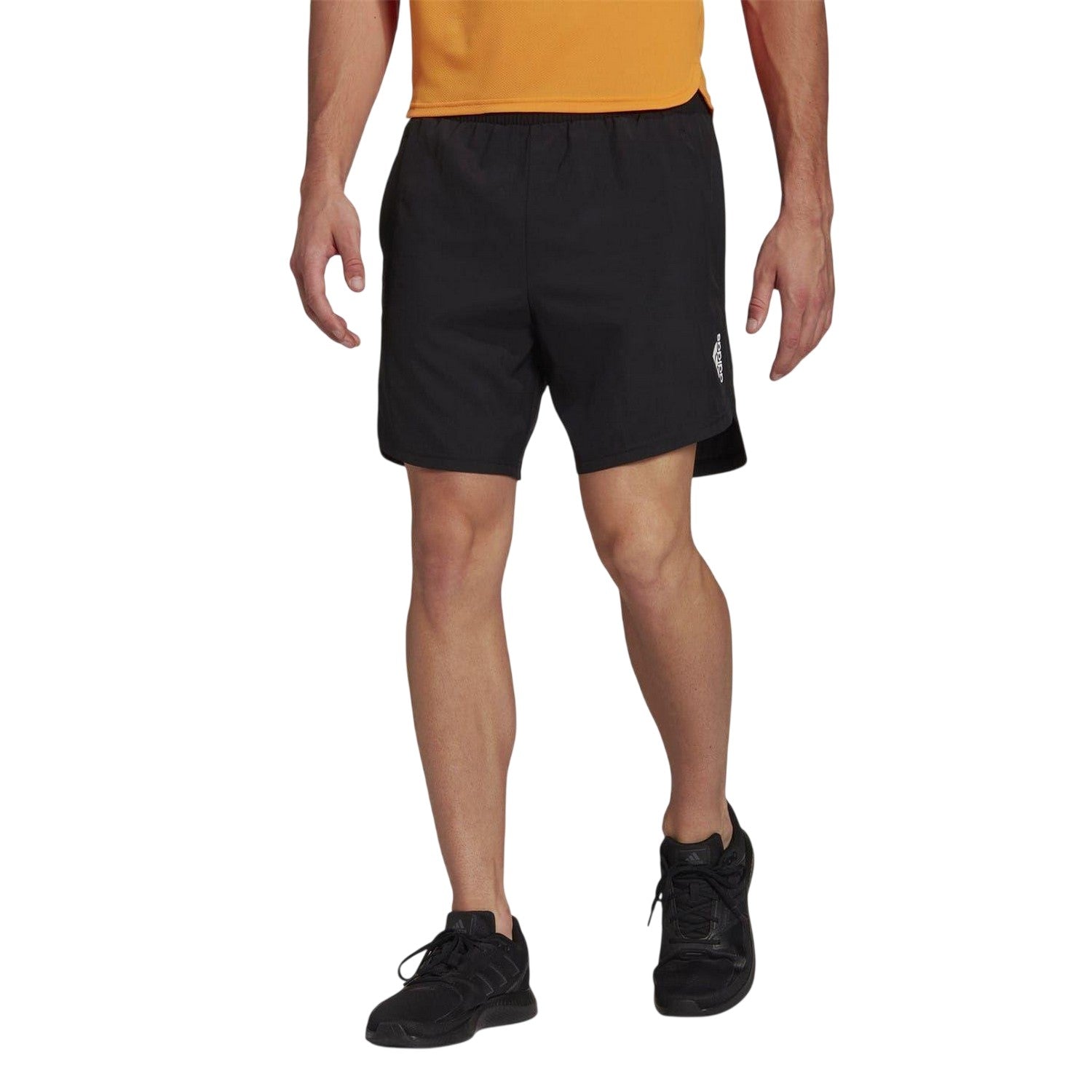 Black - Side - Adidas Mens D4m Logo Shorts