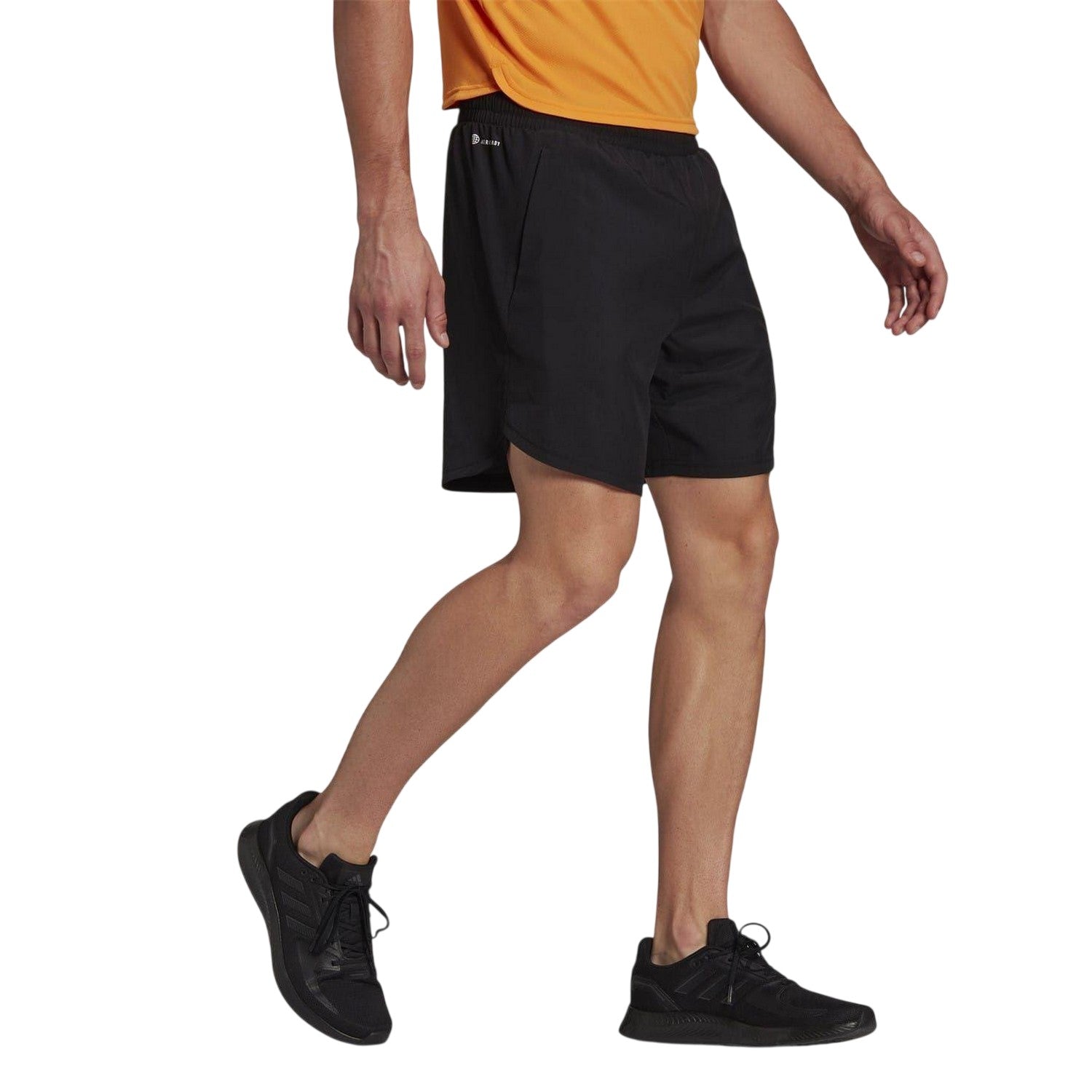 Black - Pack Shot - Adidas Mens D4m Logo Shorts
