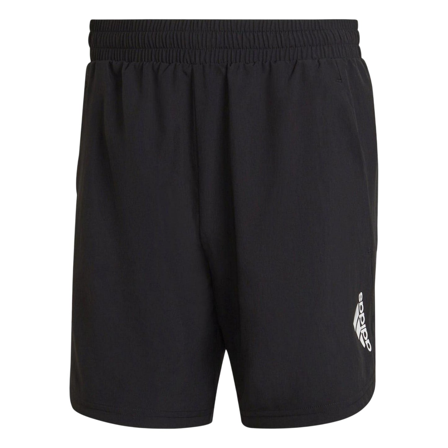 Black - Front - Adidas Mens D4m Logo Shorts