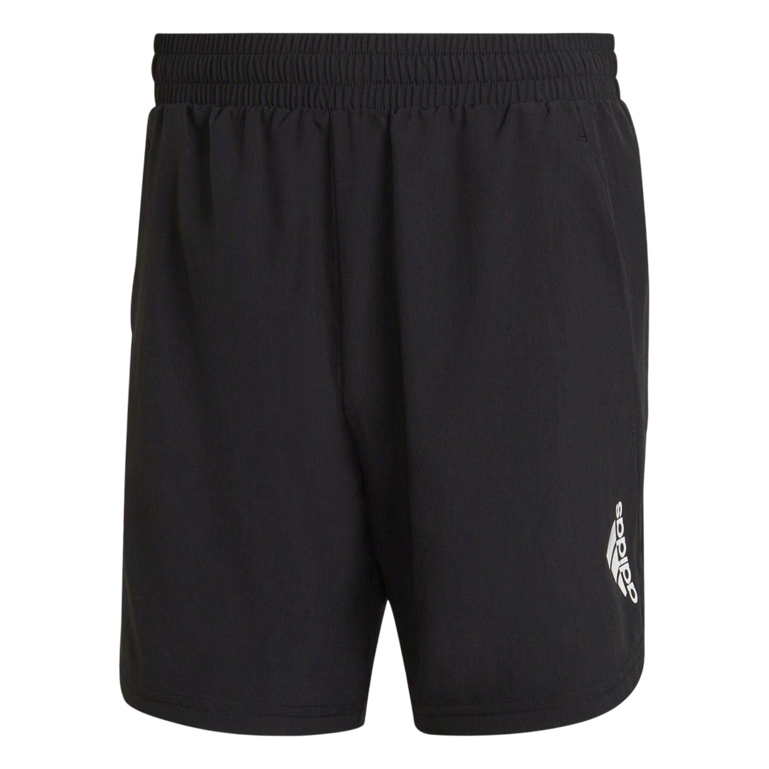 Black - Front - Adidas Mens D4m Logo Shorts