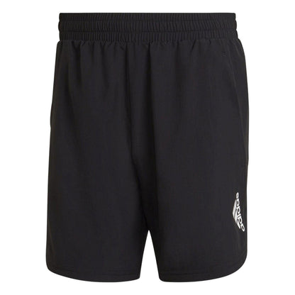 Black - Front - Adidas Mens D4m Logo Shorts