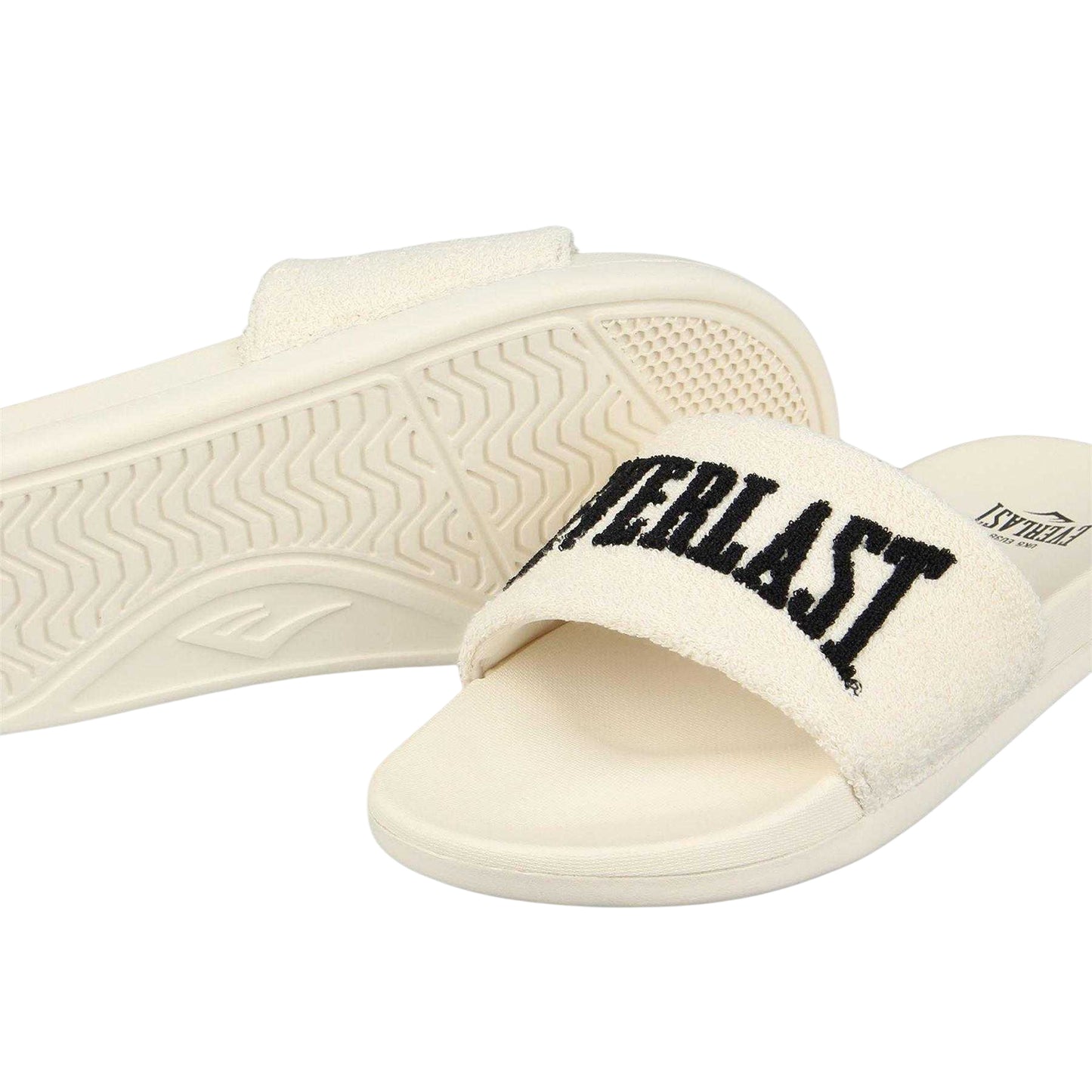 Beige-Black - Lifestyle - Everlast Womens-Ladies Logo Sliders
