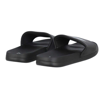 Black-Silver - Back - Everlast Womens-Ladies Logo Sliders
