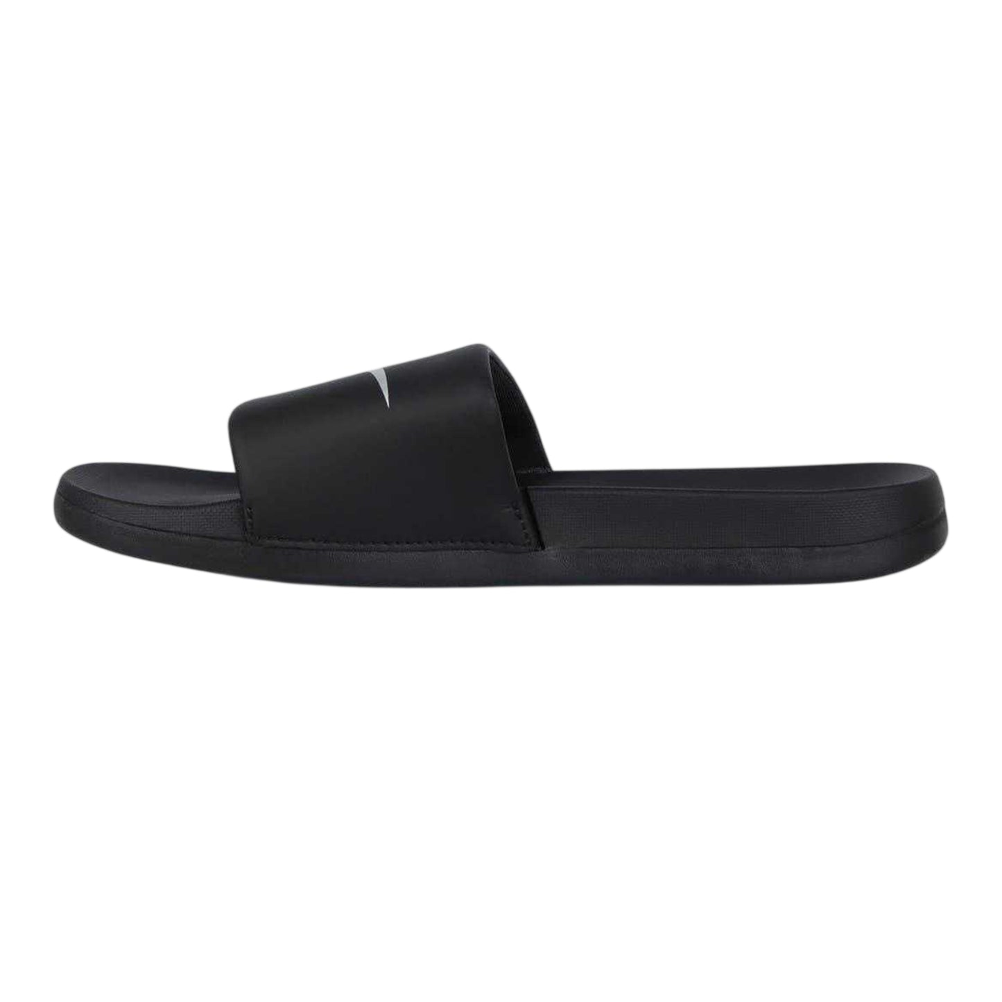 Black-Silver - Side - Everlast Womens-Ladies Logo Sliders