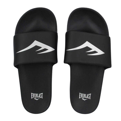 Black-Silver - Lifestyle - Everlast Womens-Ladies Logo Sliders