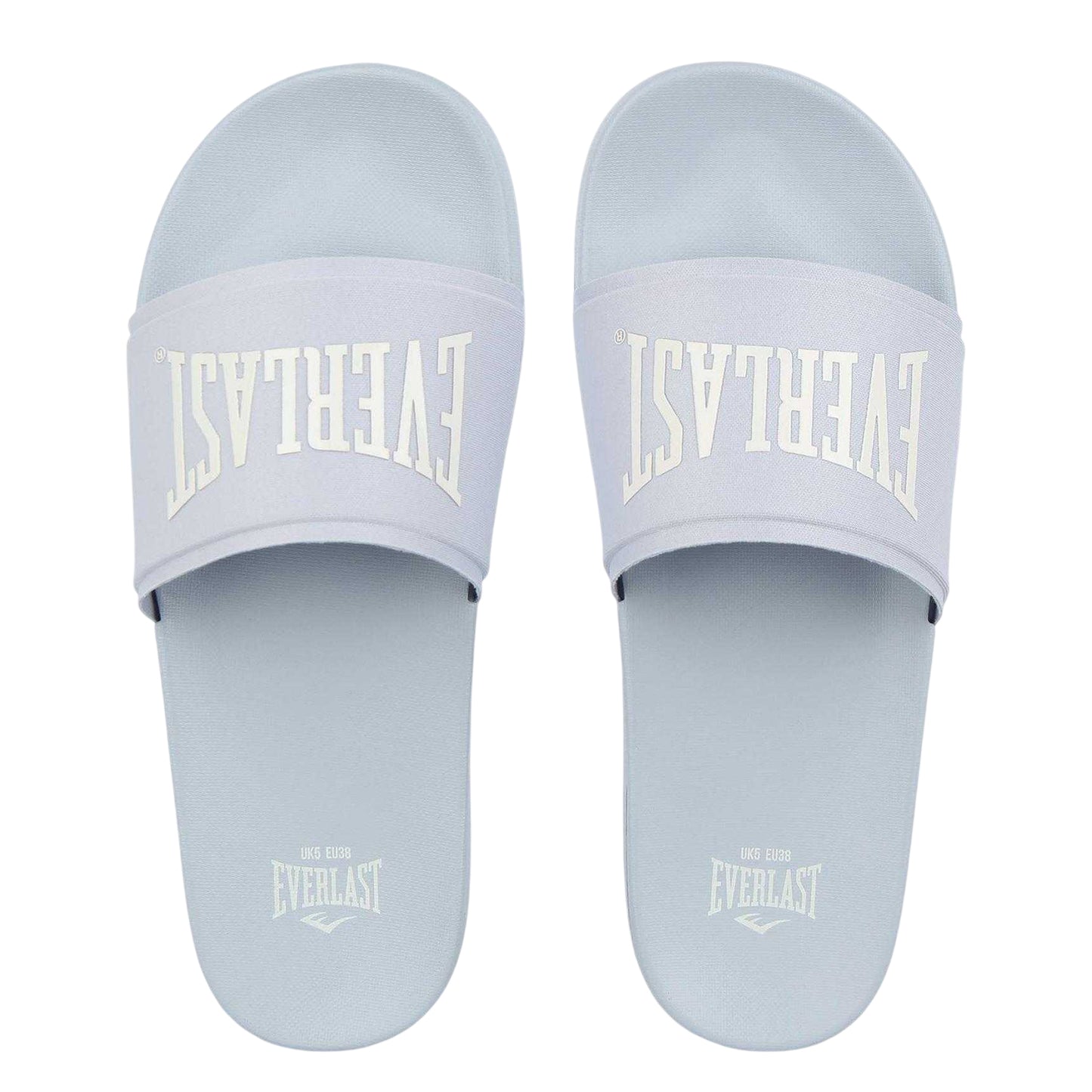 Baby Blue - Side - Everlast Womens-Ladies Logo Sliders