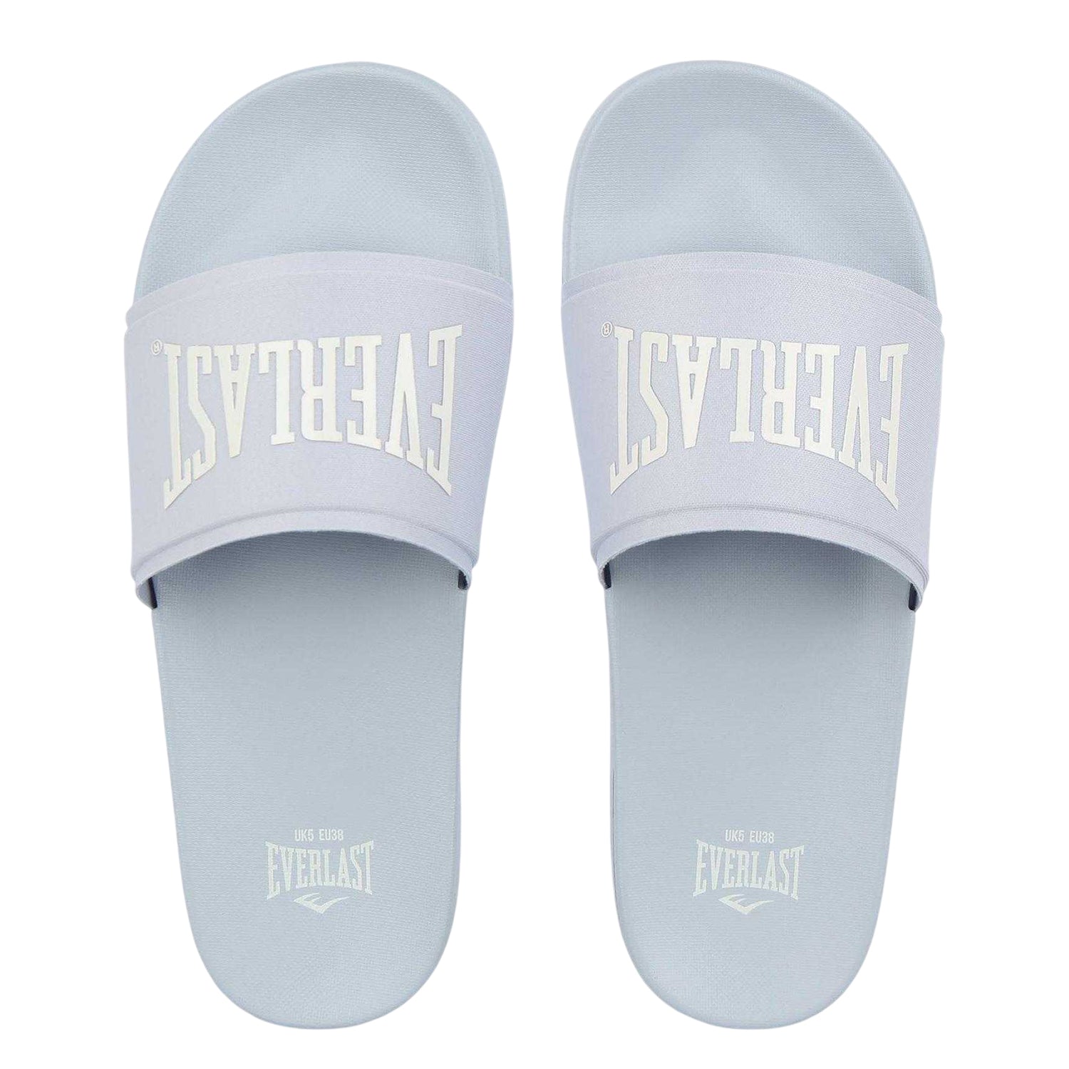 Baby Blue - Side - Everlast Womens-Ladies Logo Sliders