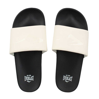 Cream-Black - Lifestyle - Everlast Womens-Ladies Logo Sliders
