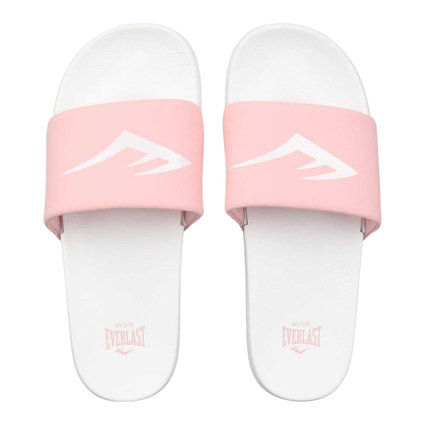 White-Pink - Lifestyle - Everlast Womens-Ladies Logo Sliders