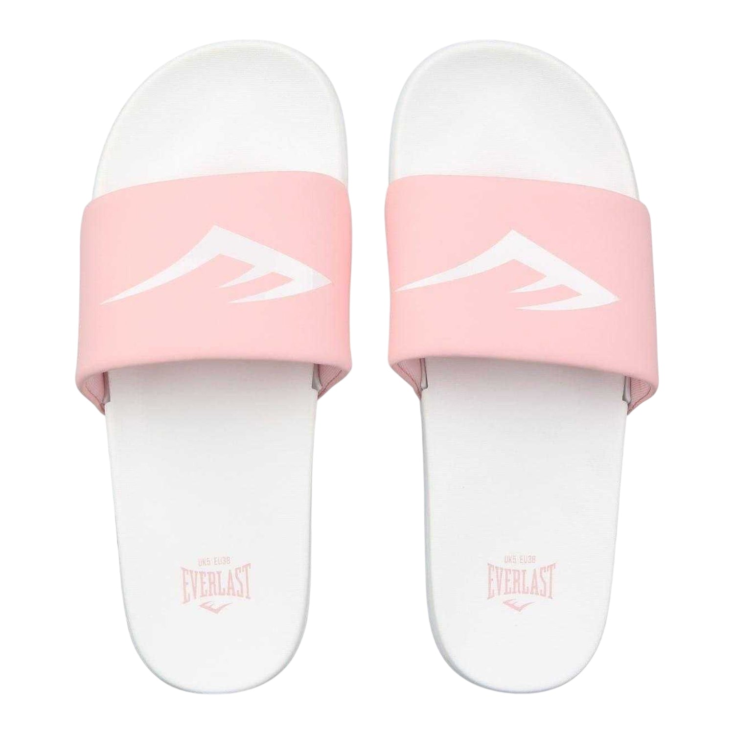 White-Pink - Lifestyle - Everlast Womens-Ladies Logo Sliders