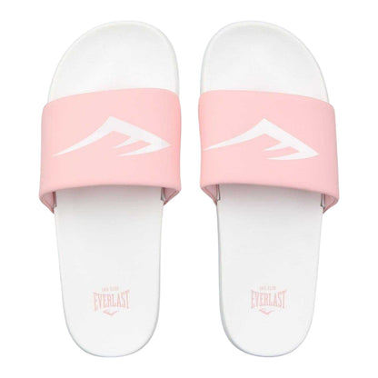 White-Pink - Lifestyle - Everlast Womens-Ladies Logo Sliders