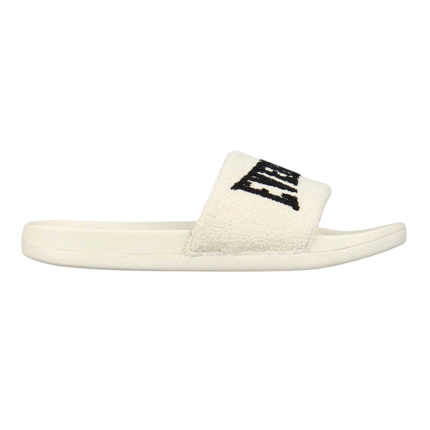 Beige-Black - Front - Everlast Womens-Ladies Logo Sliders