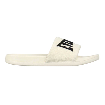 Beige-Black - Front - Everlast Womens-Ladies Logo Sliders
