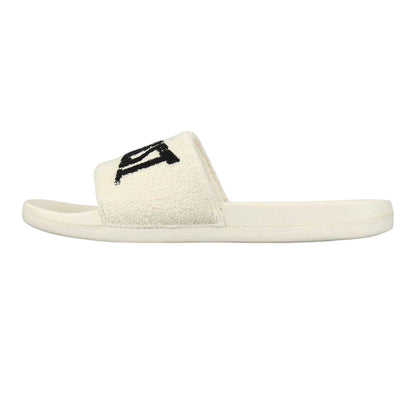 Beige-Black - Back - Everlast Womens-Ladies Logo Sliders