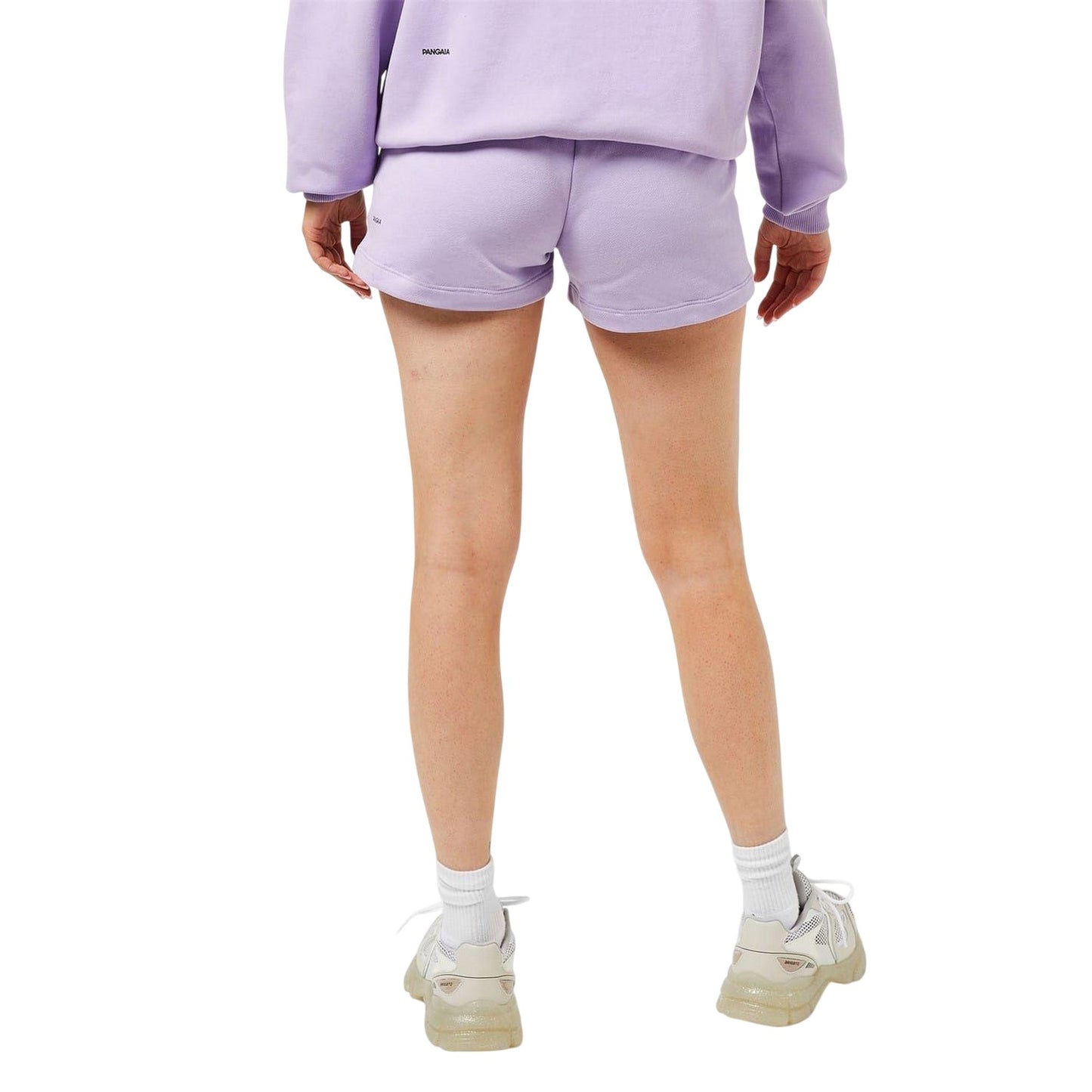 Orchid - Back - Pangaia Womens-Ladies 365 Cotton Shorts