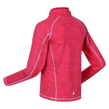 Pink Potion - Side - Regatta Childrens-Kids Berley Horizontal Stripe Sweatshirt