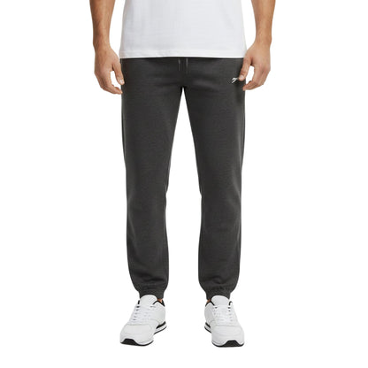 Charcoal Marl Marl - Side - Slazenger Mens Fleece Cuffed Jogging Bottoms