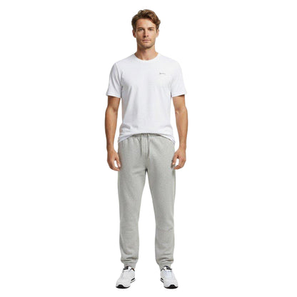 Grey Marl - Lifestyle - Slazenger Mens Fleece Cuffed Jogging Bottoms