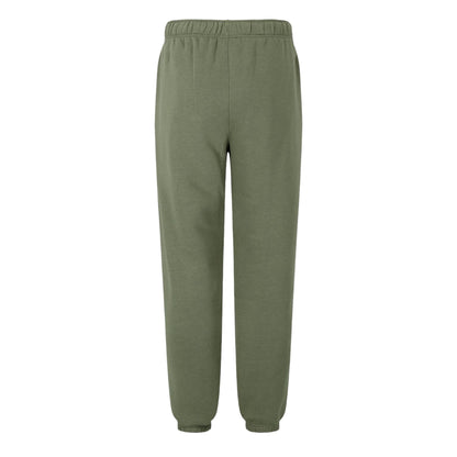 Khaki Green - Back - Slazenger Mens Fleece Cuffed Jogging Bottoms