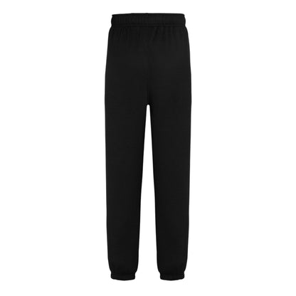 Black - Back - Slazenger Mens Fleece Cuffed Jogging Bottoms
