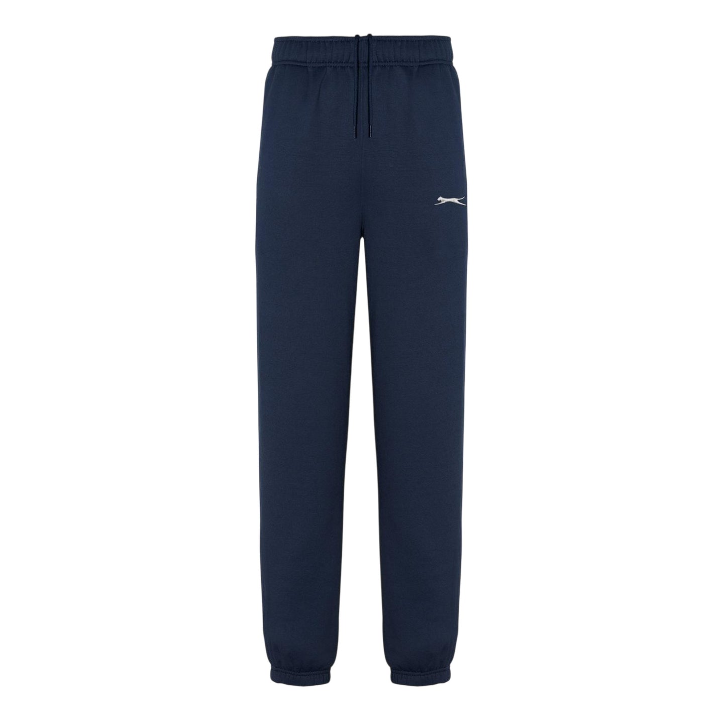 Navy - Front - Slazenger Mens Fleece Cuffed Jogging Bottoms