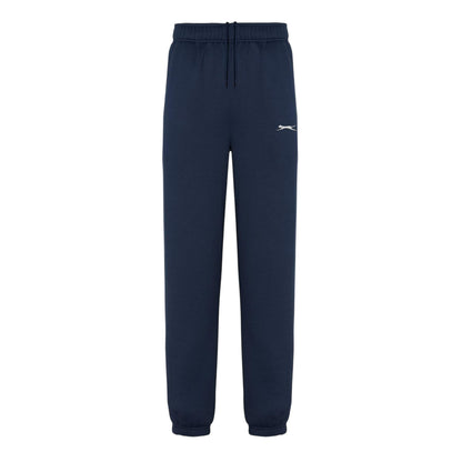 Navy - Front - Slazenger Mens Fleece Cuffed Jogging Bottoms