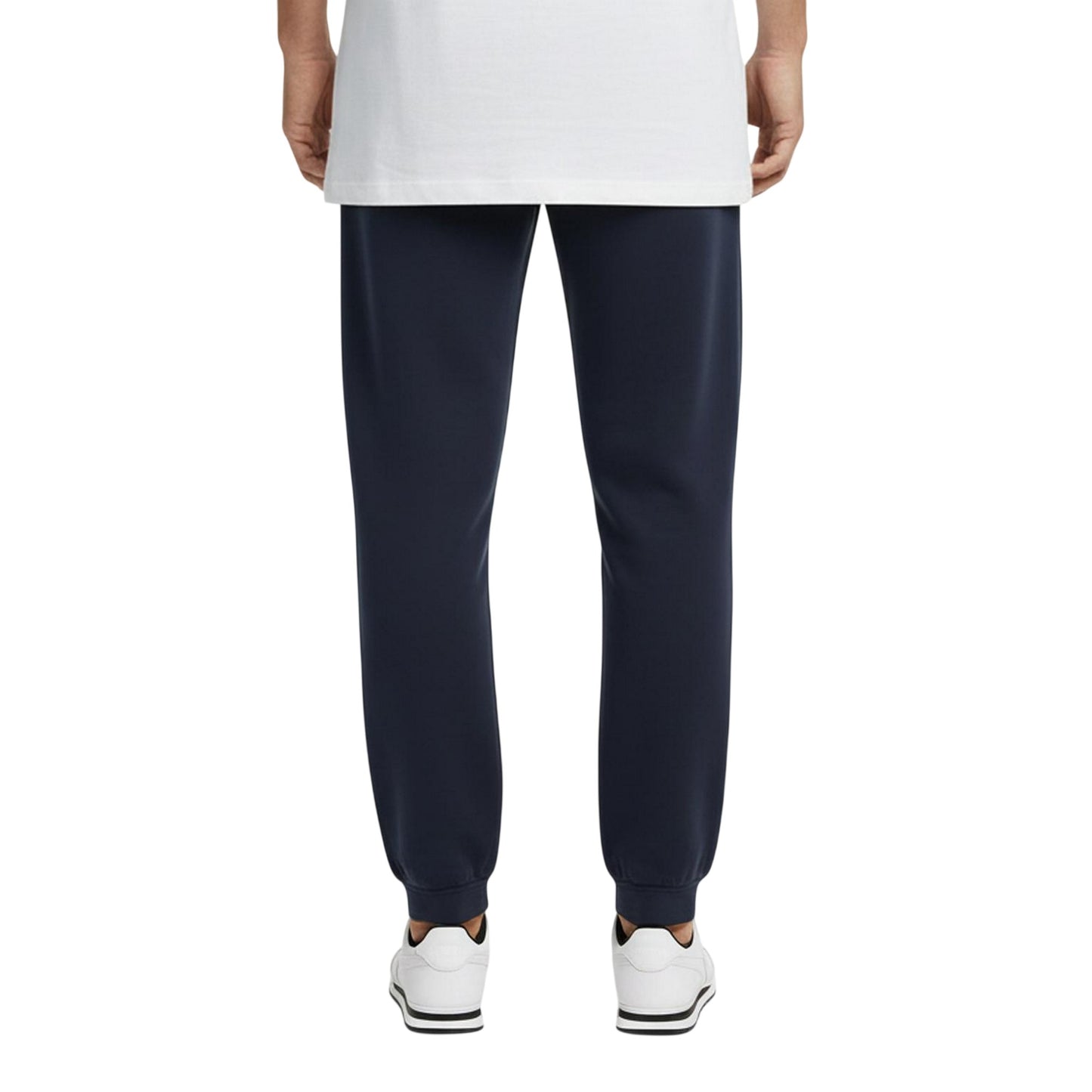Navy - Side - Slazenger Mens Fleece Cuffed Jogging Bottoms