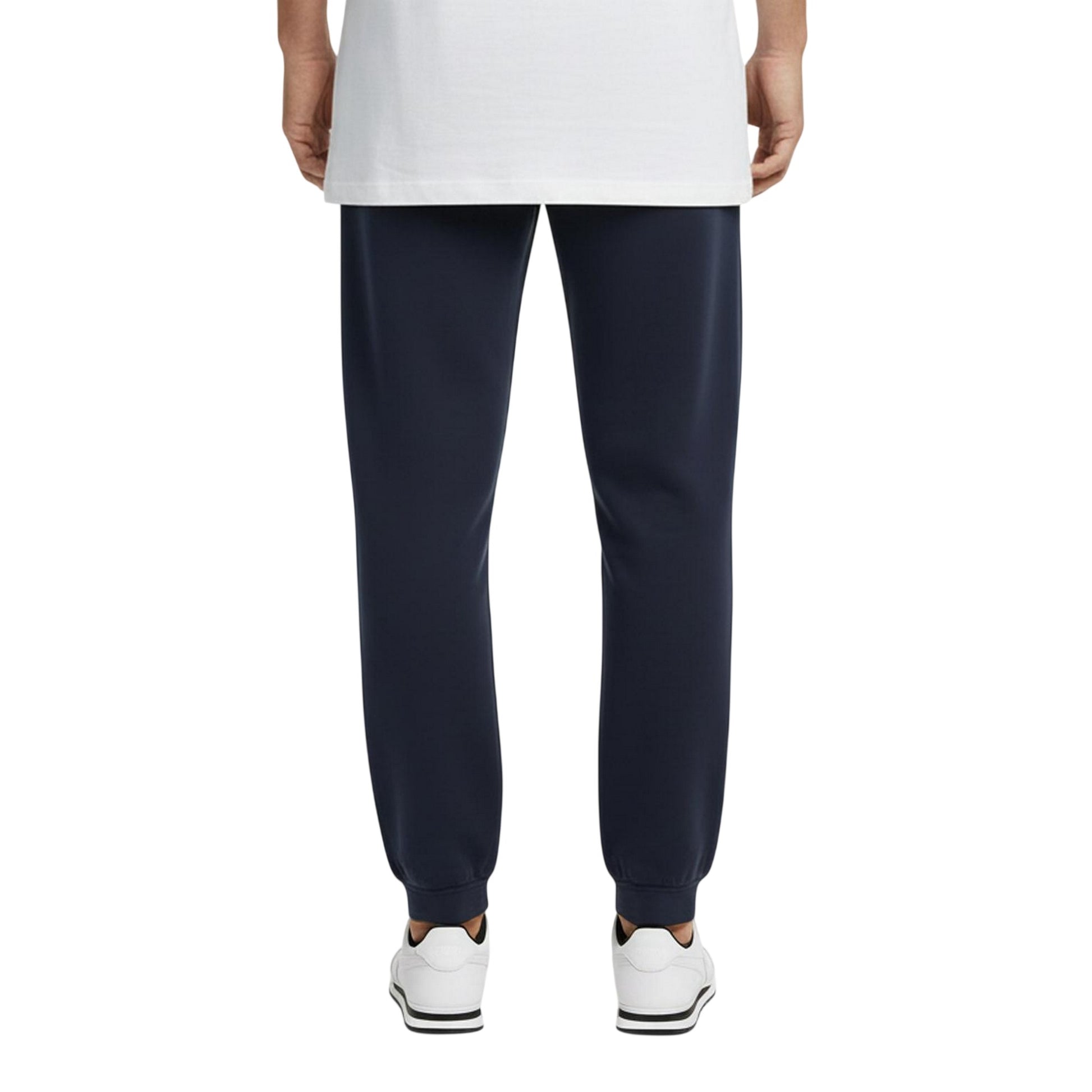 Navy - Side - Slazenger Mens Fleece Cuffed Jogging Bottoms