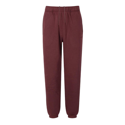 Burgundy - Front - Slazenger Mens Fleece Cuffed Jogging Bottoms