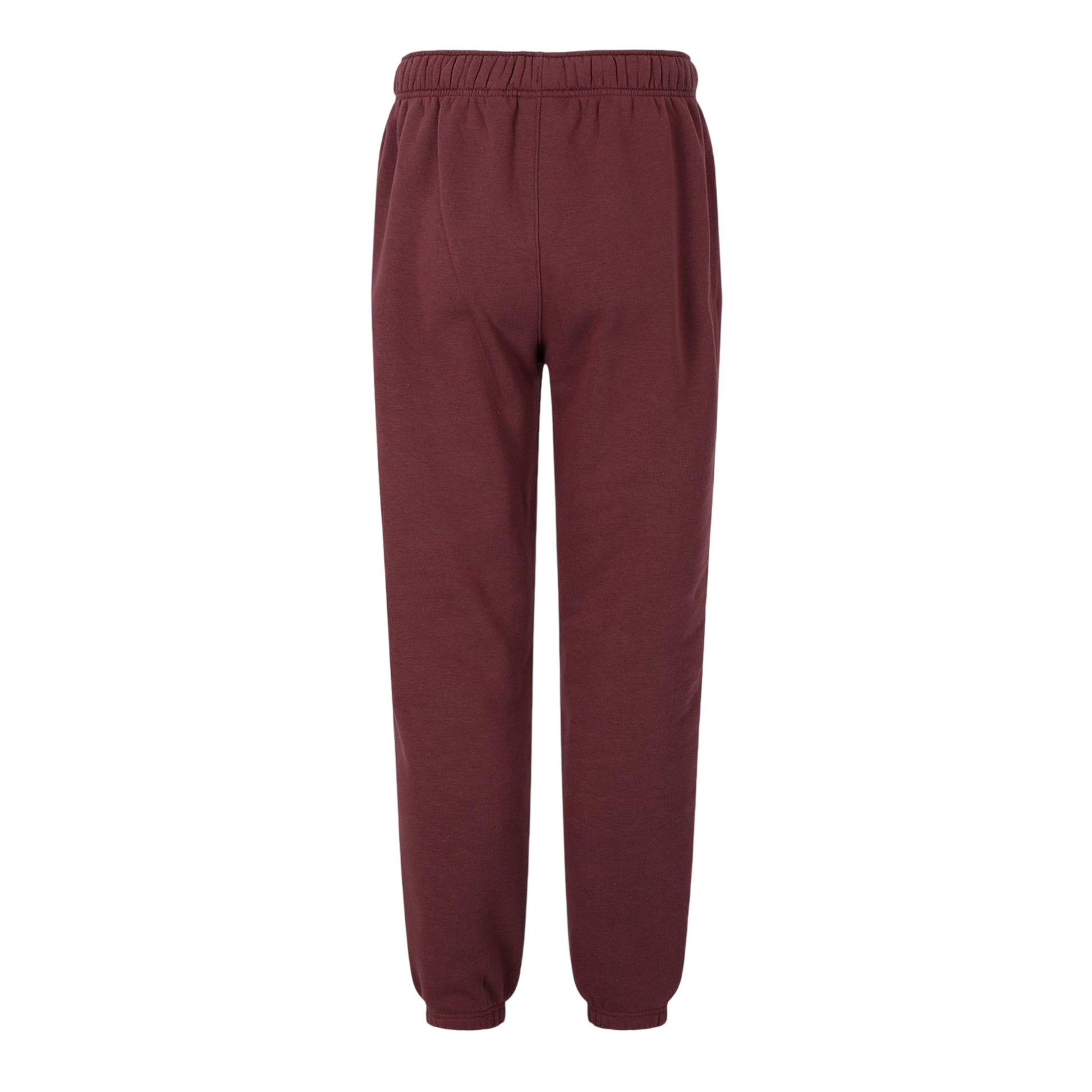 Burgundy - Back - Slazenger Mens Fleece Cuffed Jogging Bottoms