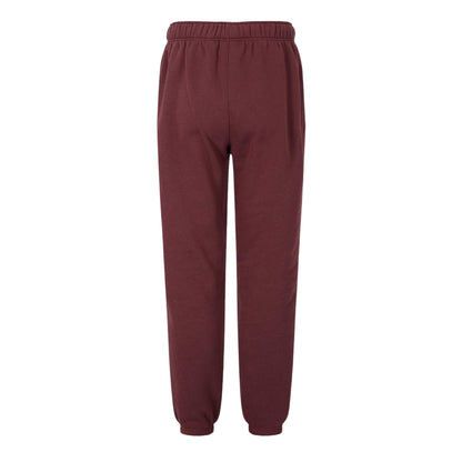 Burgundy - Back - Slazenger Mens Fleece Cuffed Jogging Bottoms