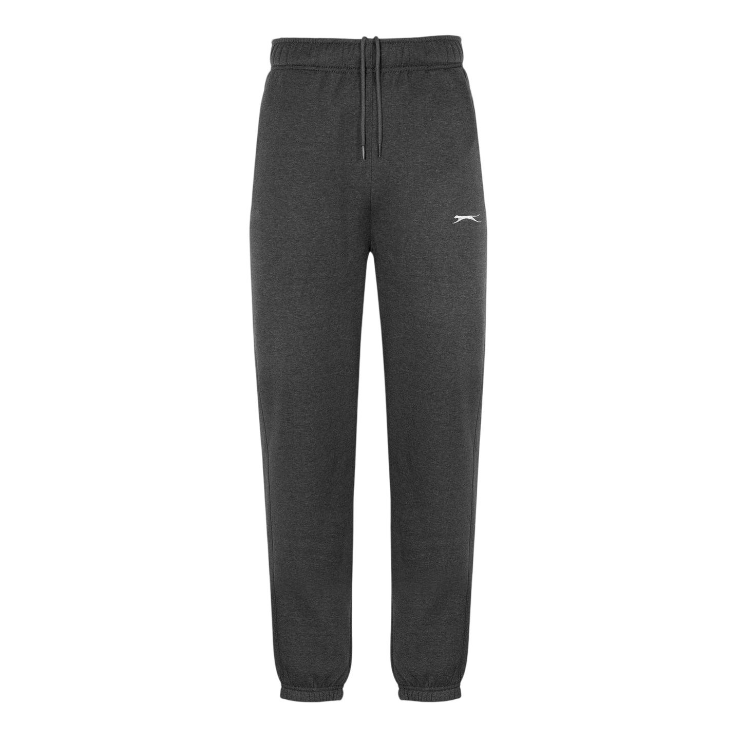 Charcoal Marl Marl - Front - Slazenger Mens Fleece Cuffed Jogging Bottoms