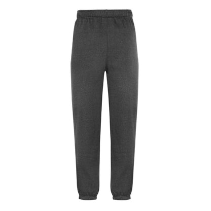 Charcoal Marl Marl - Back - Slazenger Mens Fleece Cuffed Jogging Bottoms
