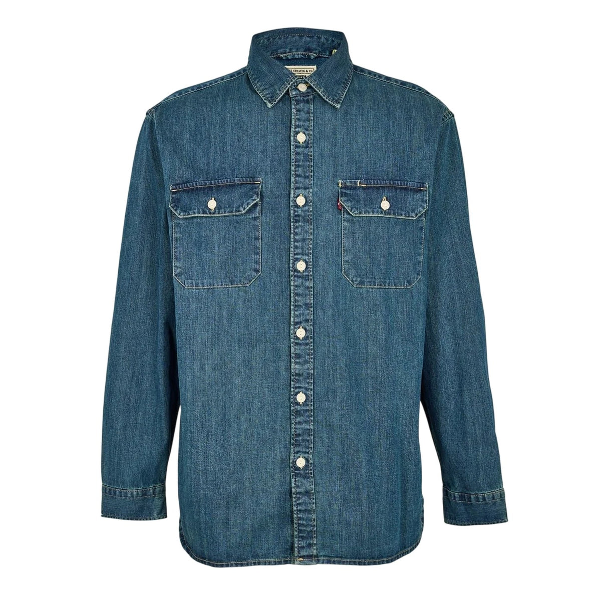 Dark Wash - Front - Levis Mens Jackson Worker Corduroy Shirt