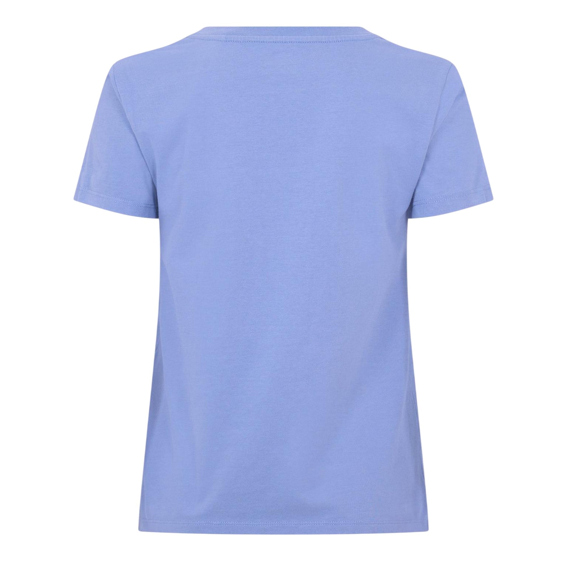 Blue - Back - Levis Womens-Ladies Perfect Logo V Neck T-Shirt