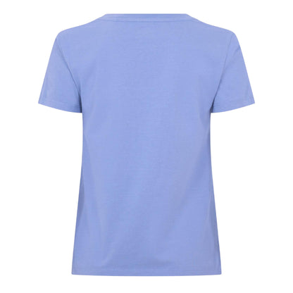 Blue - Back - Levis Womens-Ladies Perfect Logo V Neck T-Shirt