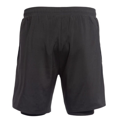 Black - Back - Karrimor Mens 2 in 1 Running Shorts