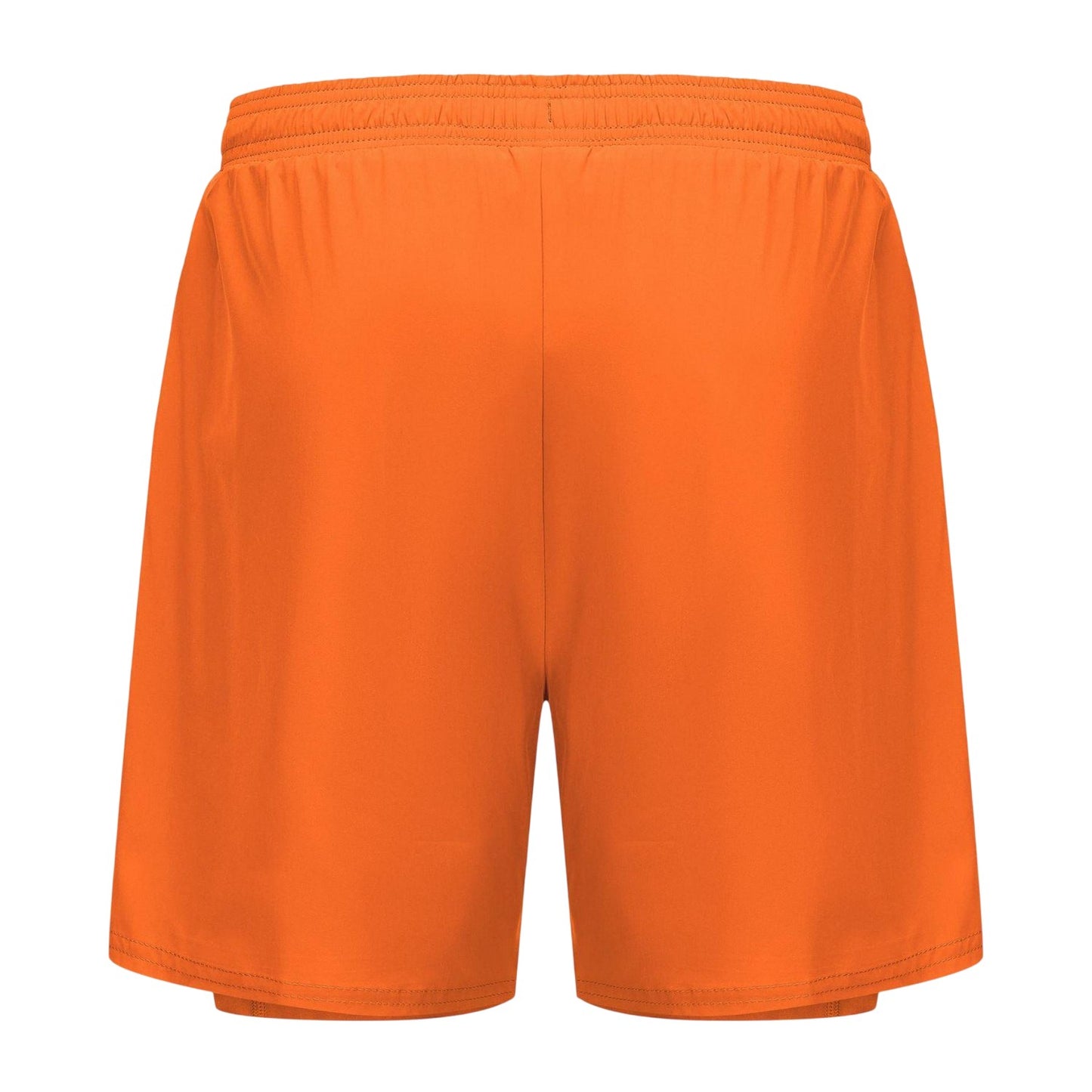 Fire Orange - Back - Karrimor Mens 2 in 1 Running Shorts