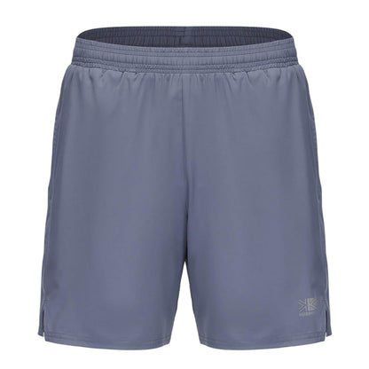 Stone Grey - Front - Karrimor Mens 2 in 1 Running Shorts