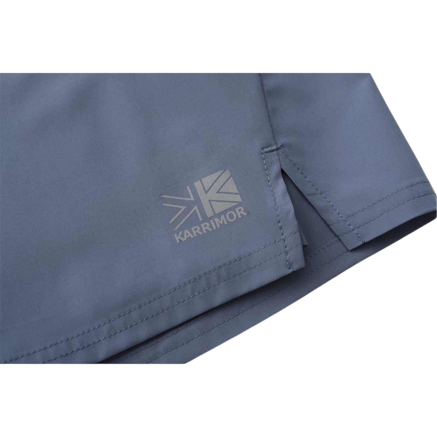 Stone Grey - Side - Karrimor Mens 2 in 1 Running Shorts