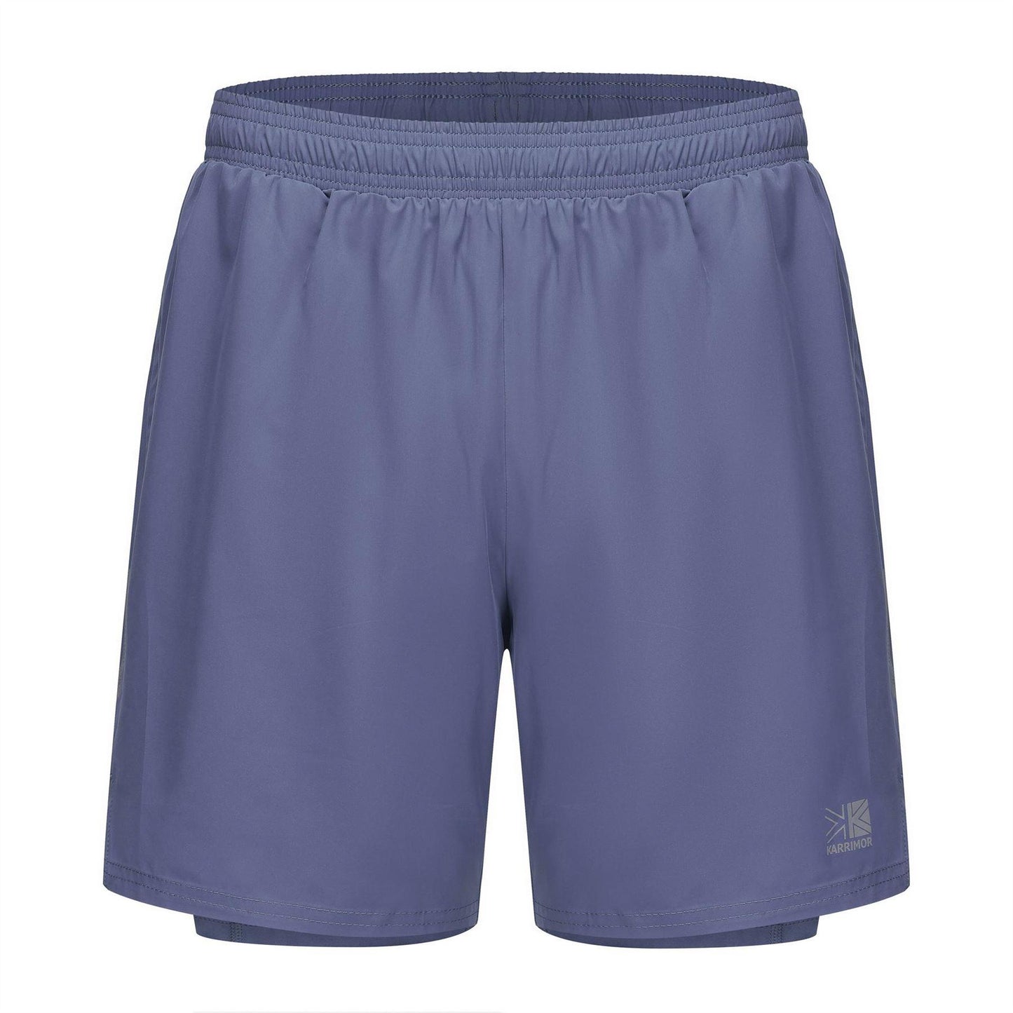 Baja Blue - Front - Karrimor Mens 2 in 1 Running Shorts