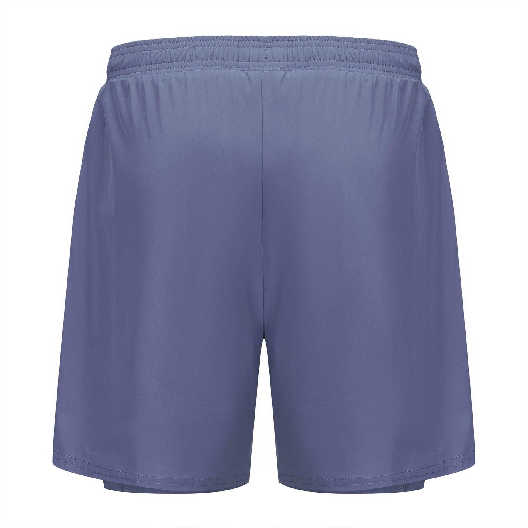 Baja Blue - Side - Karrimor Mens 2 in 1 Running Shorts