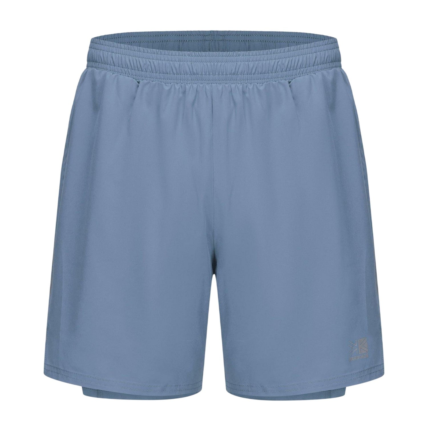 Bold Blue - Front - Karrimor Mens 2 in 1 Running Shorts
