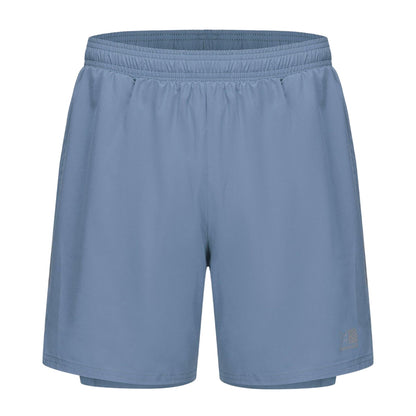 Bold Blue - Front - Karrimor Mens 2 in 1 Running Shorts