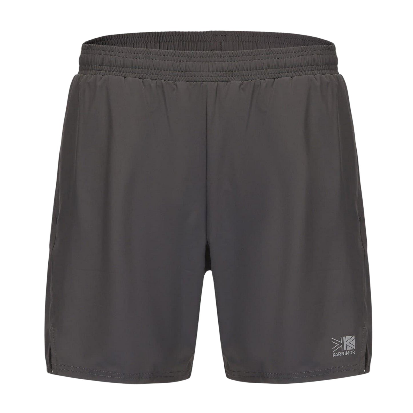 Charcoal - Front - Karrimor Mens 2 in 1 Running Shorts