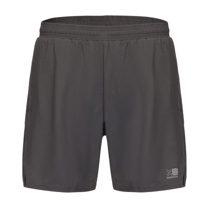 Charcoal - Front - Karrimor Mens 2 in 1 Running Shorts