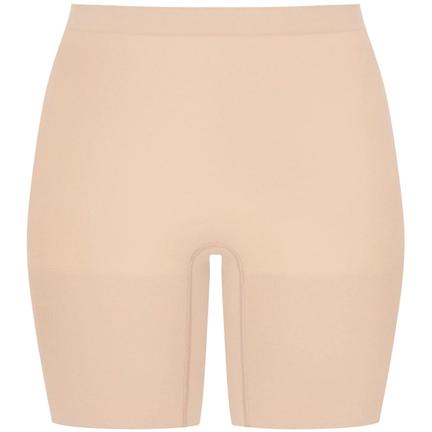 Nude - Front - Spanx Womens-Ladies Nylon Seamless Shaping Shapewear Shorts