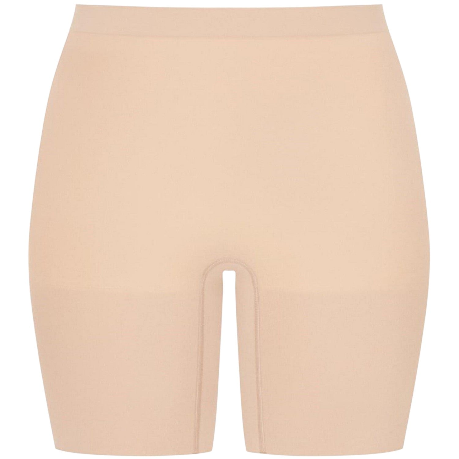 Nude - Front - Spanx Womens-Ladies Nylon Seamless Shaping Shapewear Shorts