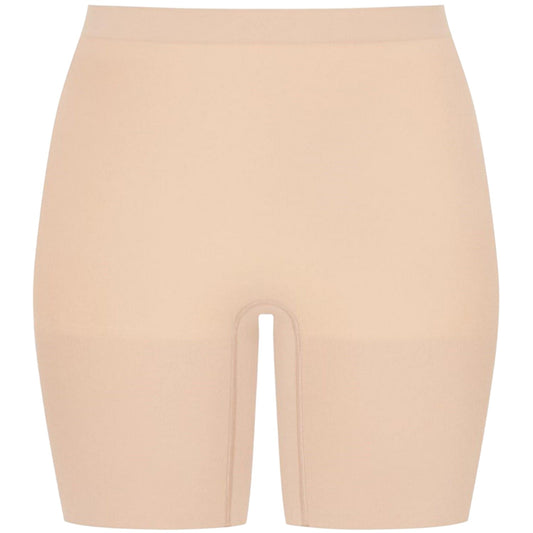 Nude - Front - Spanx Womens-Ladies Nylon Seamless Shaping Shapewear Shorts